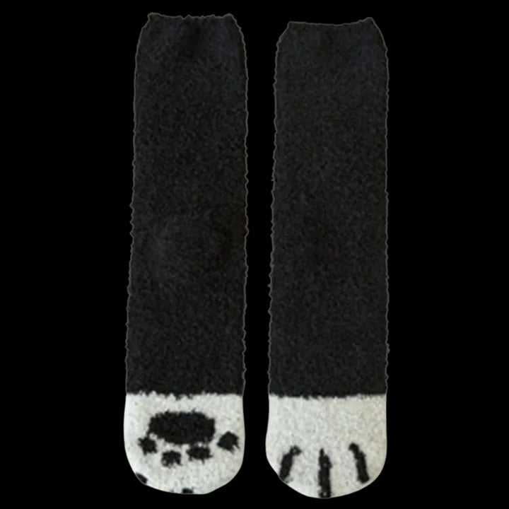 Winter Socks Cat Paw Design for Women and Teens