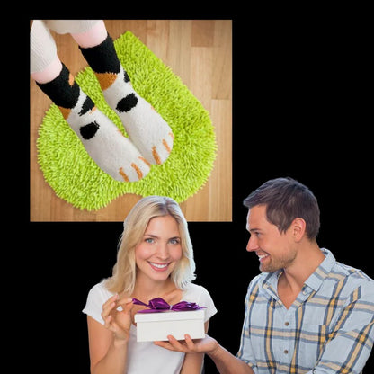 Winter Socks Cat Paw Design for Women and Teens