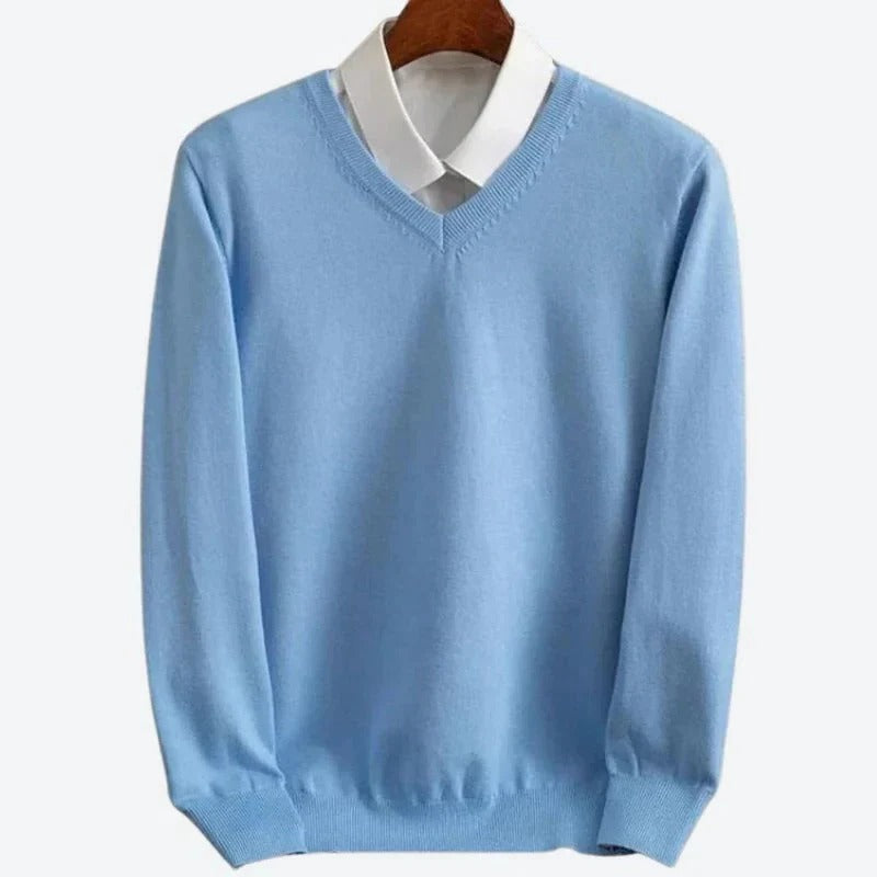 Cashmere Sweater for Men Crew Neck Pullover