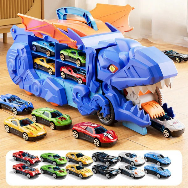 Kids Dinosaur Toy Truck for Playtime and Storage