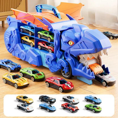 Kids Dinosaur Toy Truck for Playtime and Storage