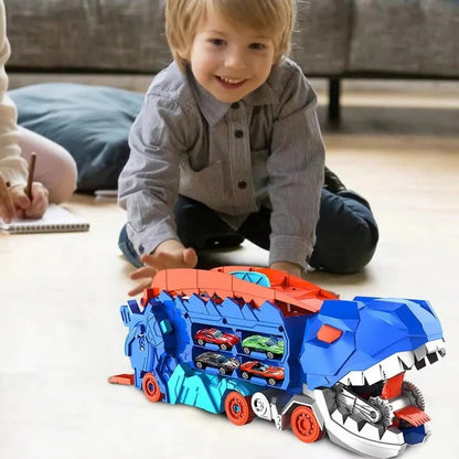Kids Dinosaur Toy Truck for Playtime and Storage