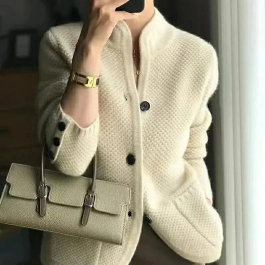 Heavy Wool Sweater Jacket for Winter and Warmth