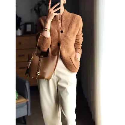 Heavy Wool Sweater Jacket for Winter and Warmth