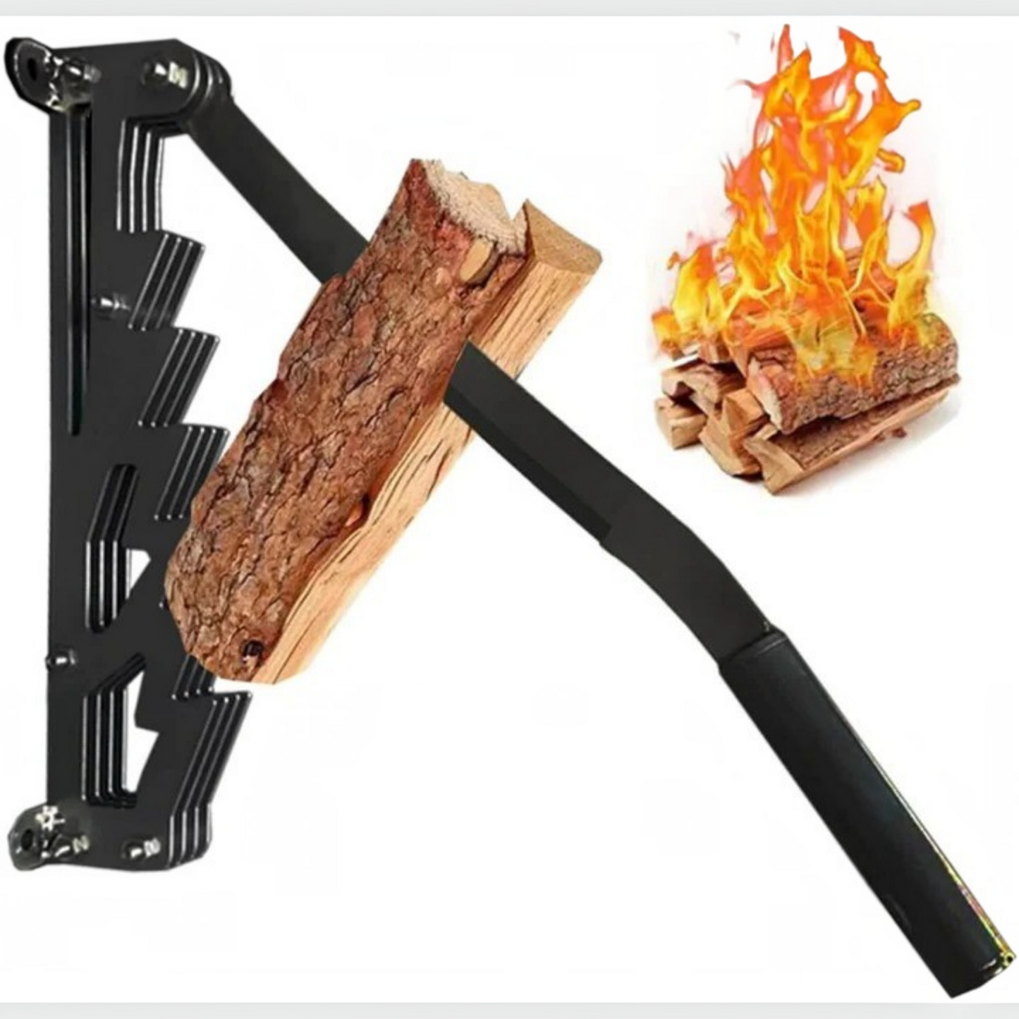 Firewood Kindling Splitter Wall Mounted for Log Splitting