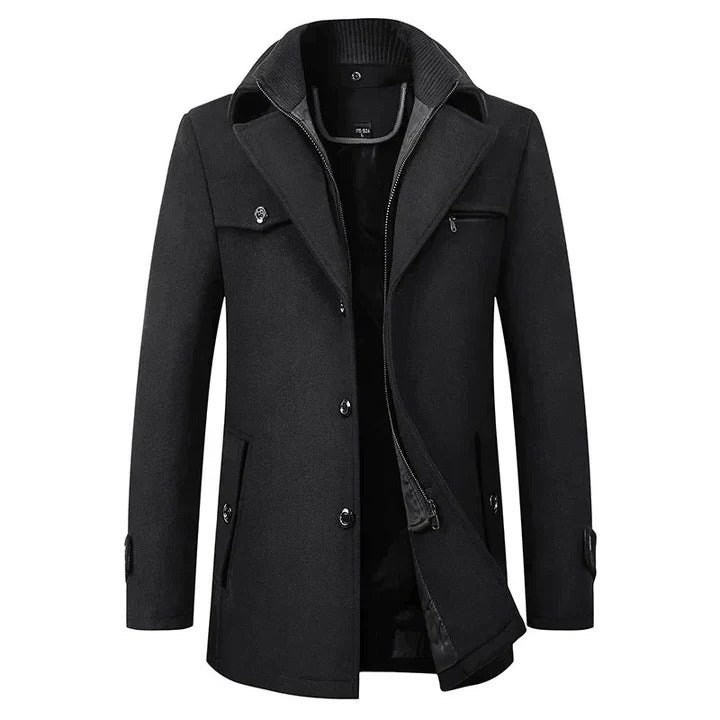 Men's Waterproof Winter Business Coat for Office and Travel