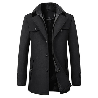Men's Waterproof Winter Business Coat for Office and Travel