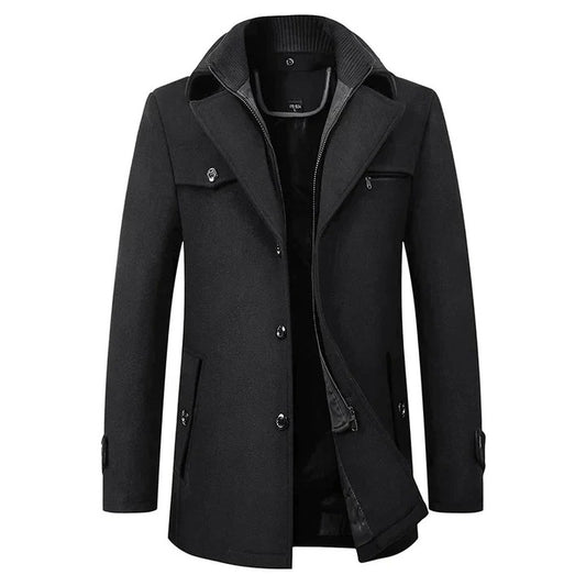 Men's Waterproof Winter Business Coat for Office and Travel