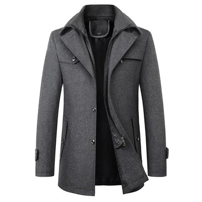 Men's Waterproof Winter Business Coat for Office and Travel