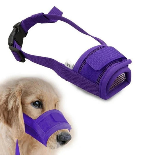 Dog Biting Muzzle Adjustable and Breathable Mouth Cover