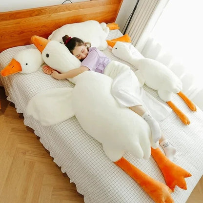 Big Goose Plush Toy for Sleeping and Decorative Pillow