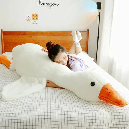 Big Goose Plush Toy for Sleeping and Decorative Pillow