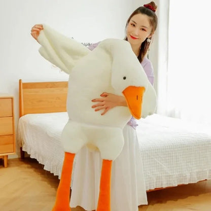Big Goose Plush Toy for Sleeping and Decorative Pillow