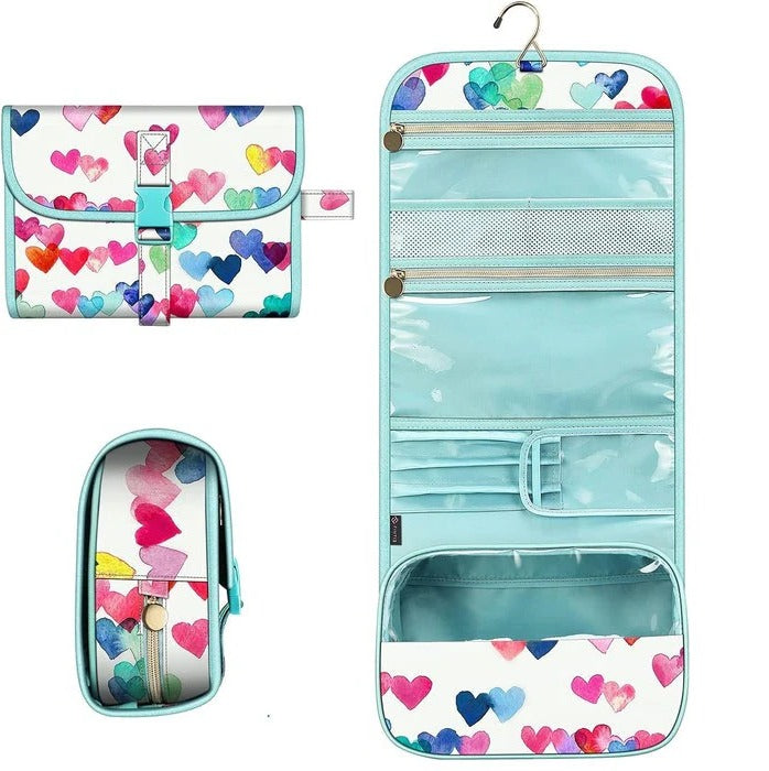 Travel Hanging Makeup Organizer Pouch for Cosmetics and Storage