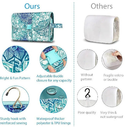 Travel Hanging Makeup Organizer Pouch for Cosmetics and Storage