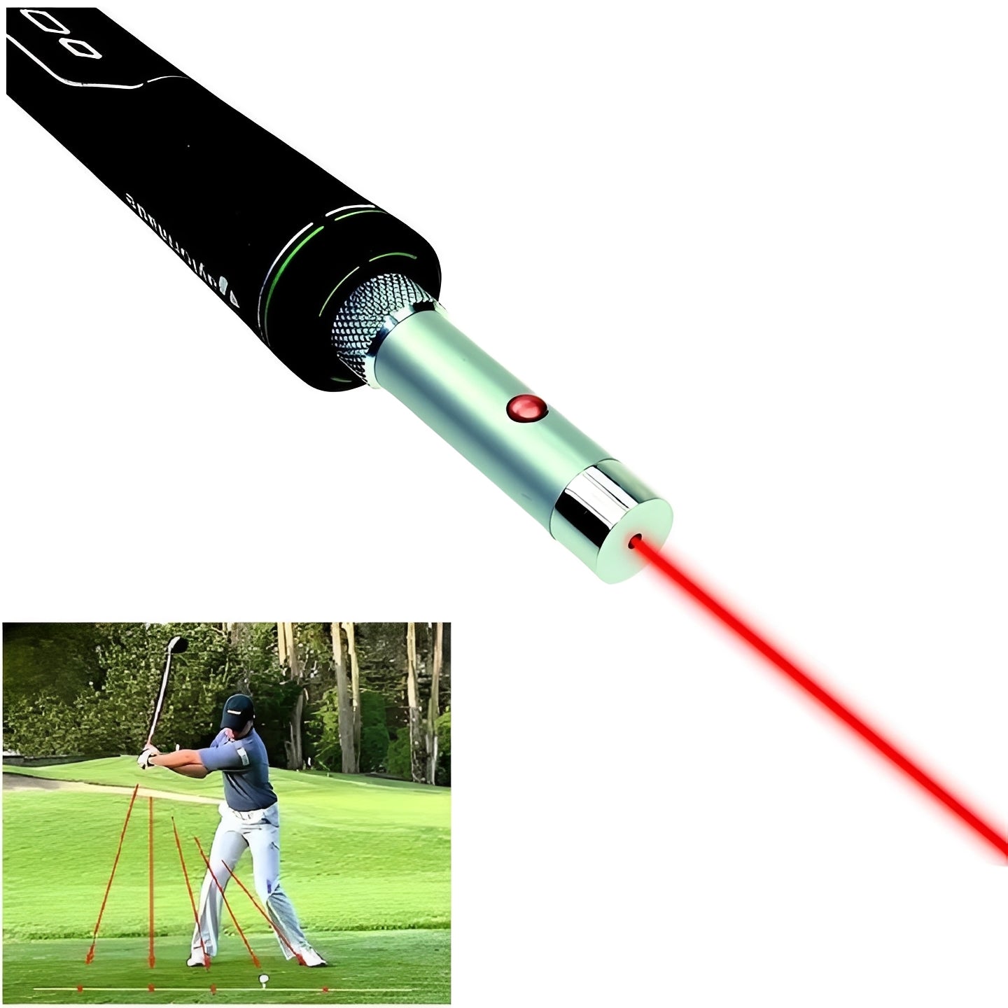 Laser Alignment Golf Swing Aid for Practice and Improvement