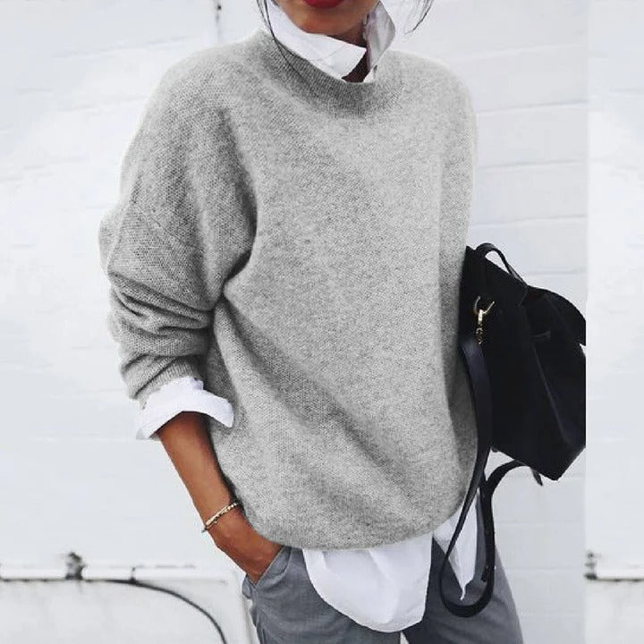 Knitted Pullover Sweater Long Sleeve for Women