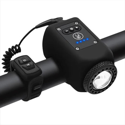 Electric Bike Horn and Front Light Safety Bell for Cycling