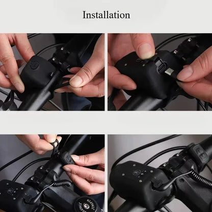 Electric Bike Horn and Front Light Safety Bell for Cycling