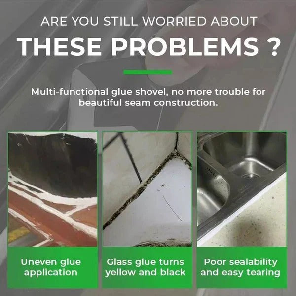 Caulk Remover Tool 3 in 1 Silicone Scraper and Finishing Set