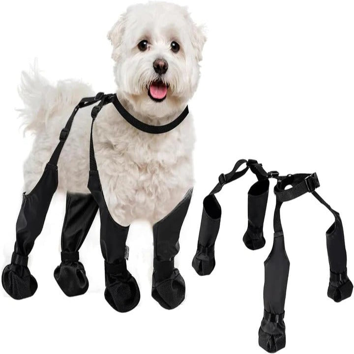Dog Boots Adjustable with Straps for Outdoor Use