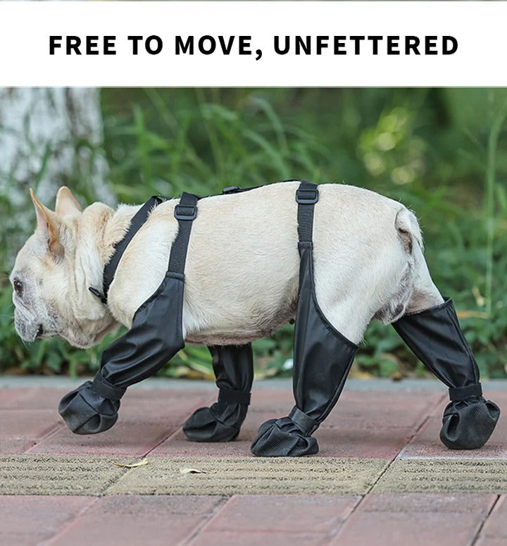 Dog Boots Adjustable with Straps for Outdoor Use