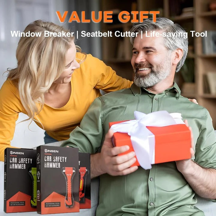 Car Emergency Escape Tool Set of 2 Window Breaker and Seat Belt Cutter