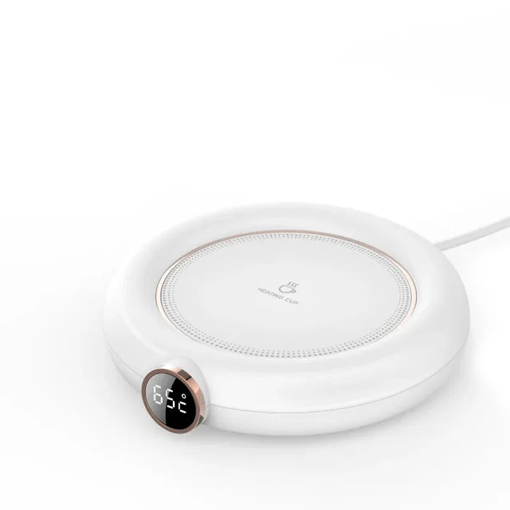 Smart Desk Cup Warmer with Digital Control and Adjustable Temperature