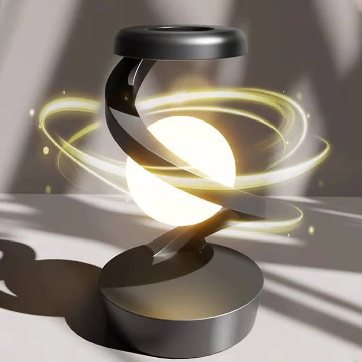 Moon Lamp Floating Desk Light with Gesture Control and Wireless Charger