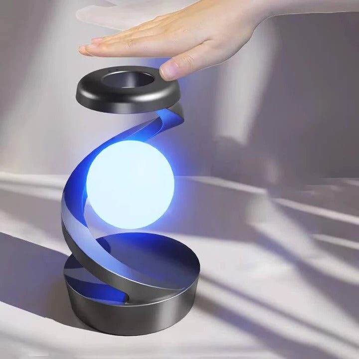 Moon Lamp Floating Desk Light with Gesture Control and Wireless Charger