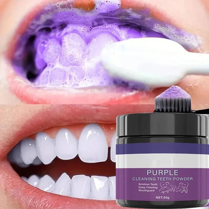 Purple Toothpaste Whitening and Brightening Formula for Teeth