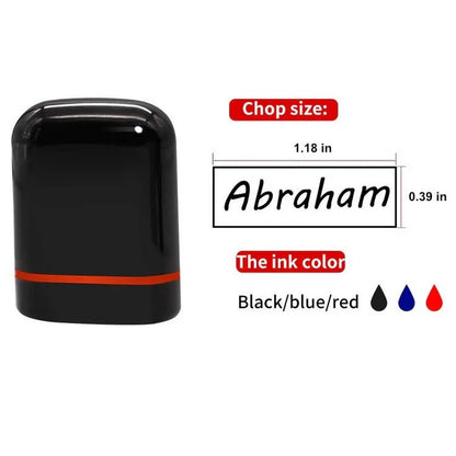 Self Inking Custom Signature Stamp for Personalized Logo and Name