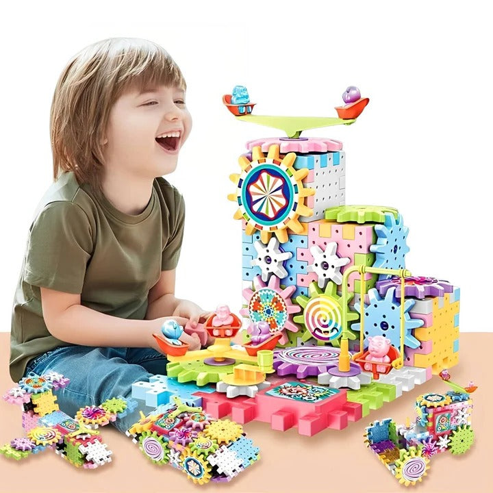 Plastic Kids Building Blocks Set 263 Pcs Educational Toy