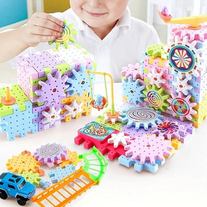 Plastic Kids Building Blocks Set 263 Pcs Educational Toy