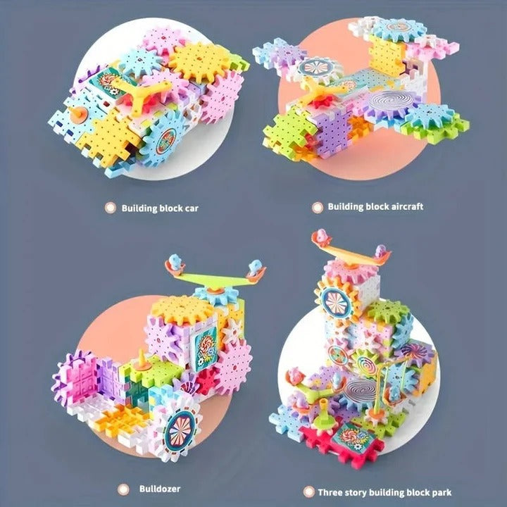 Plastic Kids Building Blocks Set 263 Pcs Educational Toy