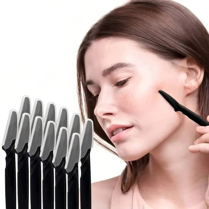 Women Facial Hair Remover Razor 12 Pcs for Dermaplaning