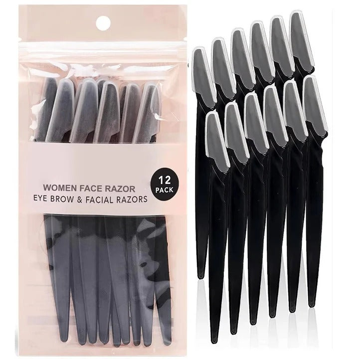 Women Facial Hair Remover Razor 12 Pcs for Dermaplaning