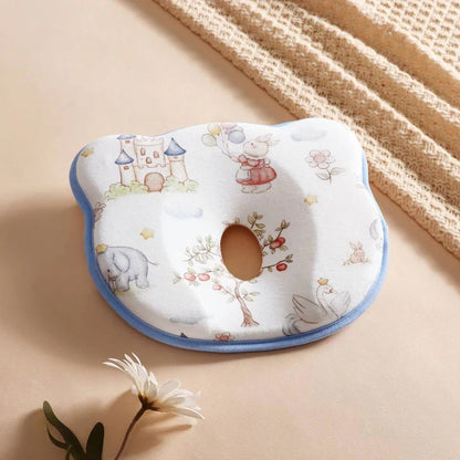 Memory Foam Infant Pillow Prevents Flat Head Anti Deviation and Breathable