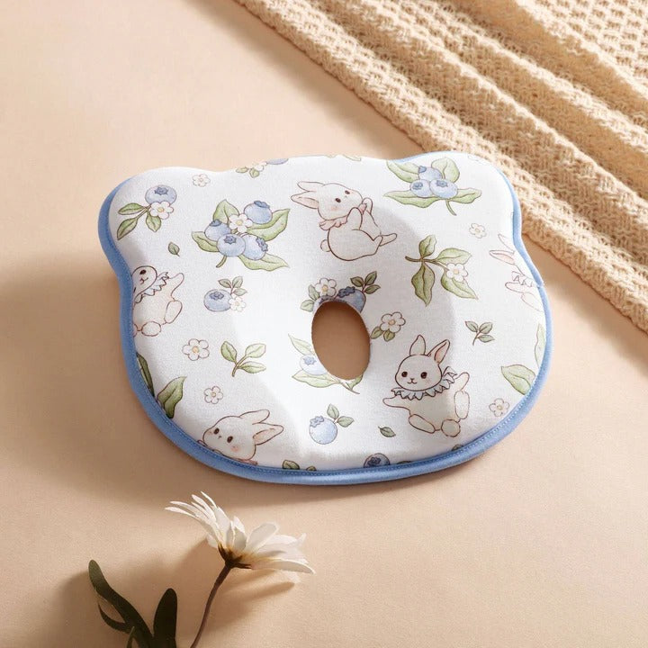 Memory Foam Infant Pillow Prevents Flat Head Anti Deviation and Breathable