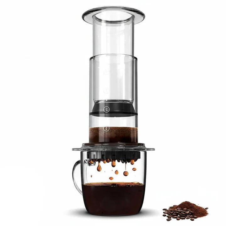 French Press Coffee Maker with Filter and Plunger