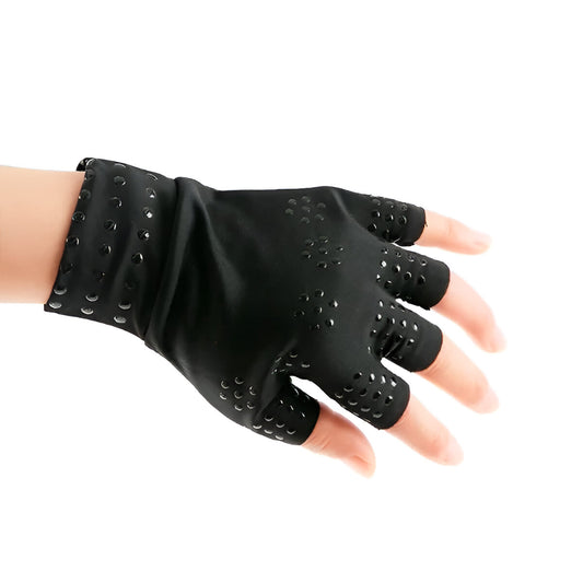 Magnetic Compression Gloves Fingerless for Arthritis Pain and Hand Support