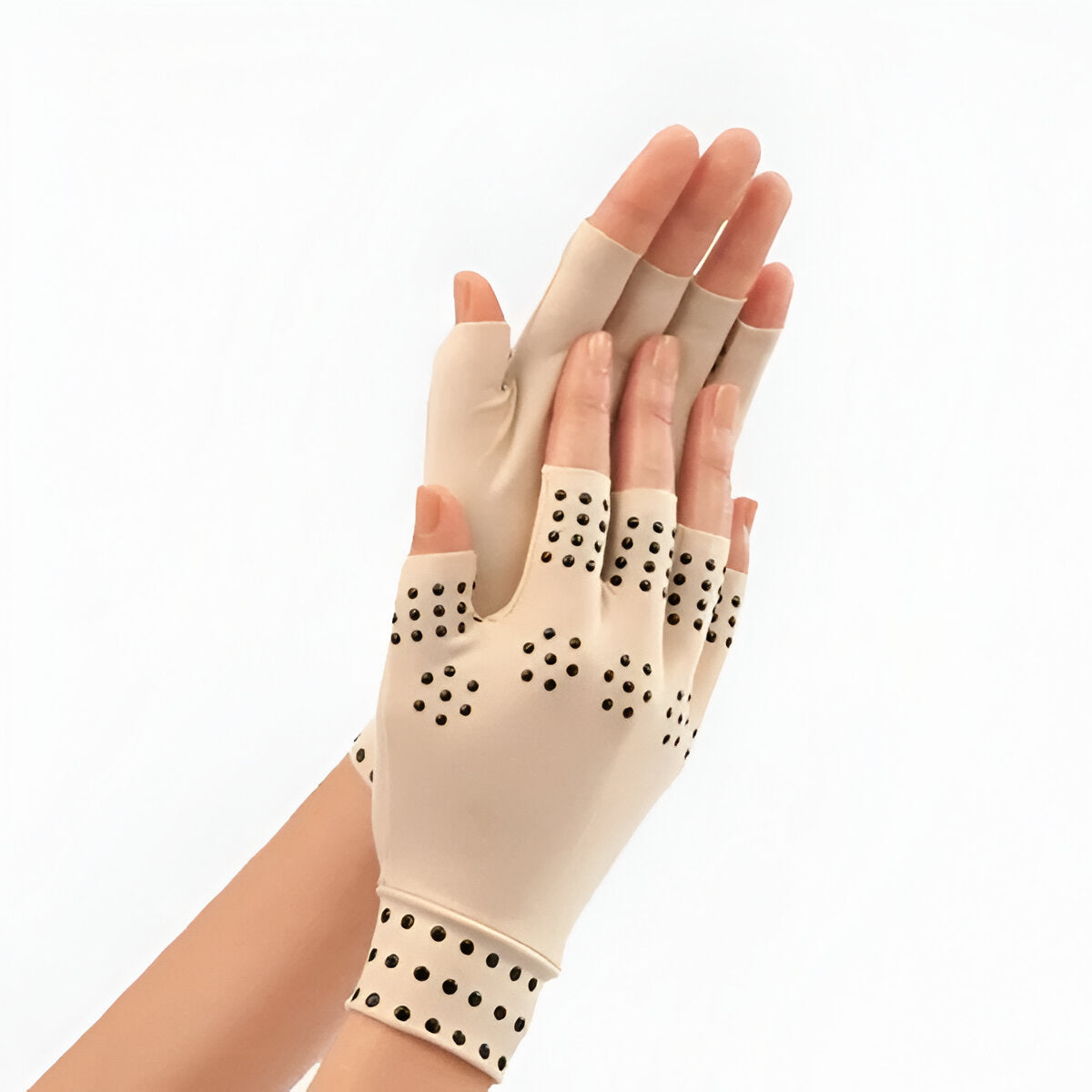 Magnetic Compression Gloves Fingerless for Arthritis Pain and Hand Support