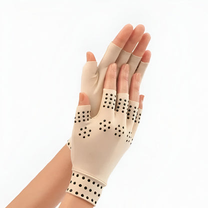 Magnetic Compression Gloves Fingerless for Arthritis Pain and Hand Support