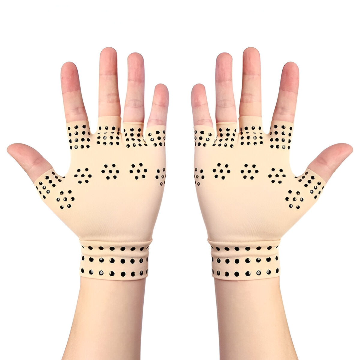 Magnetic Compression Gloves Fingerless for Arthritis Pain and Hand Support