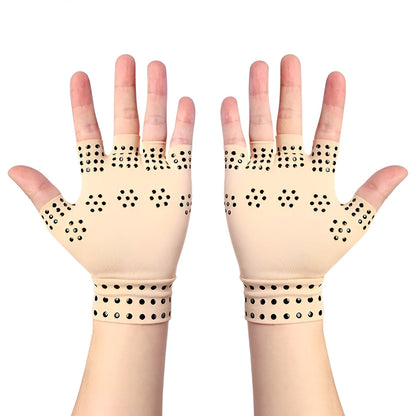 Magnetic Compression Gloves Fingerless for Arthritis Pain and Hand Support