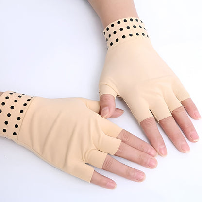 Magnetic Compression Gloves Fingerless for Arthritis Pain and Hand Support