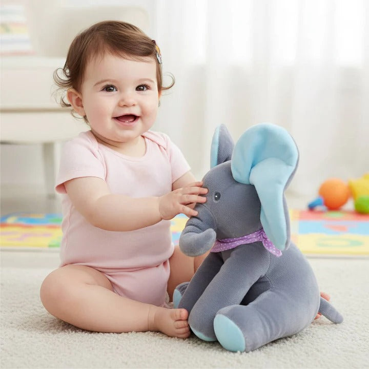 Interactive Peek A Boo Elephant Toy for Baby