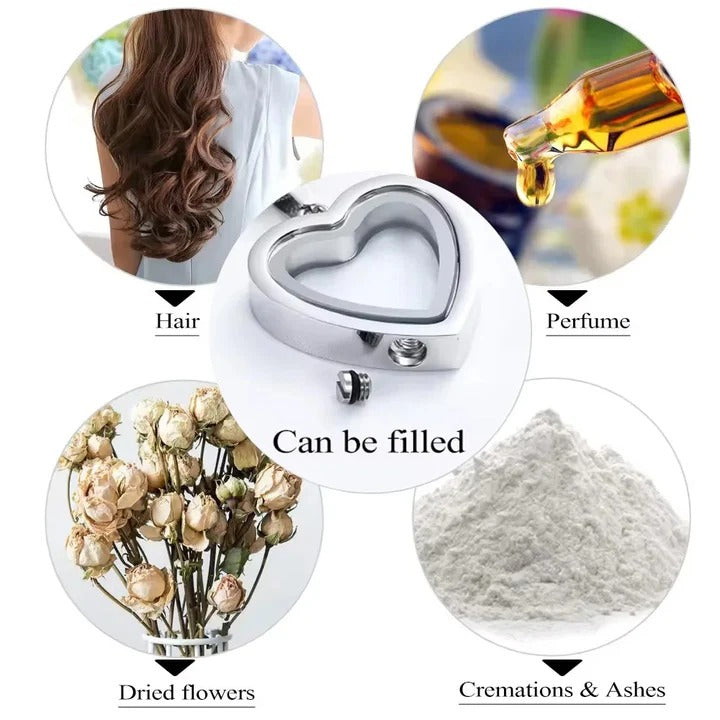 Stainless Steel Urn Pendant Necklace for Ashes and Keepsake