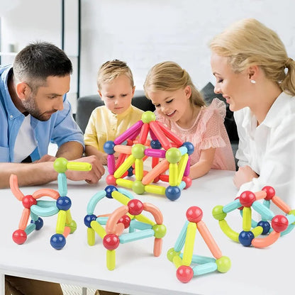 Kids Magnetic Building Blocks Sticks and Balls Montessori Toys