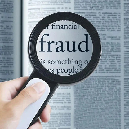 Optical Handheld Magnifying Glass 30X Reading Aid for Seniors and Low Vision